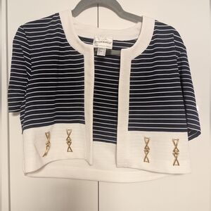 Vintage Joseph Ribkoff Striped Nautical Blazer